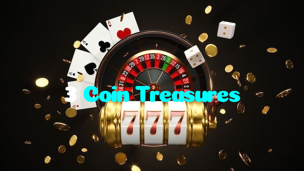 3 Coin Treasures casino presented on mobile device in Pakistan with slots and live games