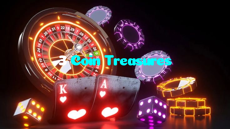 3 Coin Treasures casino presented on mobile device in Pakistan with slots and live games